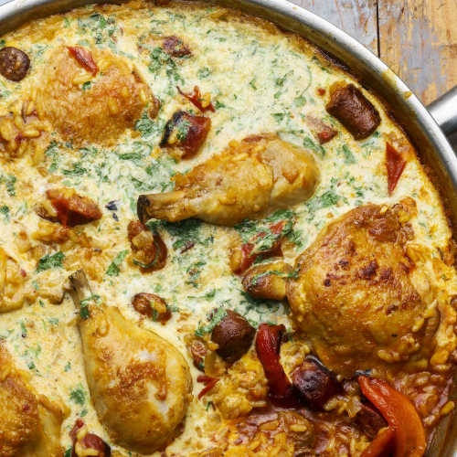 Kanapaella con chorizo