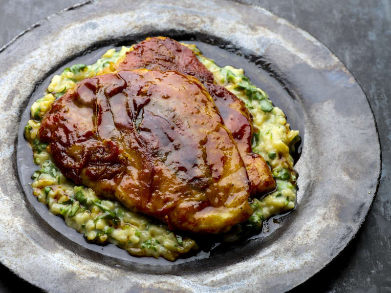 Saltimbocca ja yrttirisotto