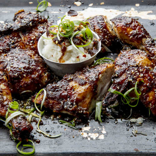 KK Sticky chicken ja osterikastike