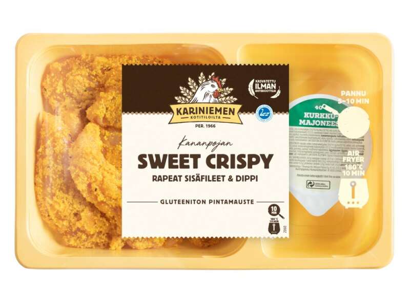 Kariniemen Kananpojan sisäfilee Sweet crispy&dippi Kariniemen Kananpojan sisäfilee Sweet crispy&dippi