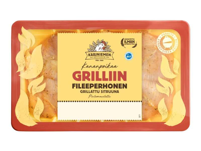 Kariniemen Kananpojan Fileeperhonen grillattu sitruuna Kariniemen Kananpojan Fileeperhonen grillattu sitruuna