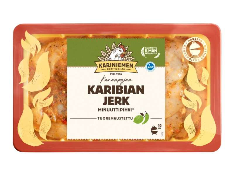 Kariniemen Kananpojan Minuuttipihvi® Karibian Jerk Kariniemen Kananpojan Minuuttipihvi® Karibian Jerk