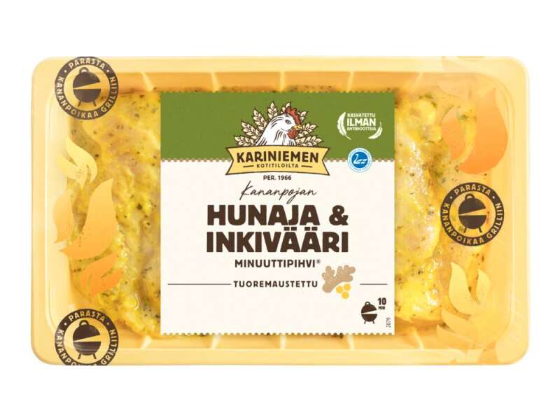 Kariniemen Kananpojan Minuuttipihvi® Hunaja-Inkivääri Kariniemen Kananpojan Minuuttipihvi® Hunaja-Inkivääri