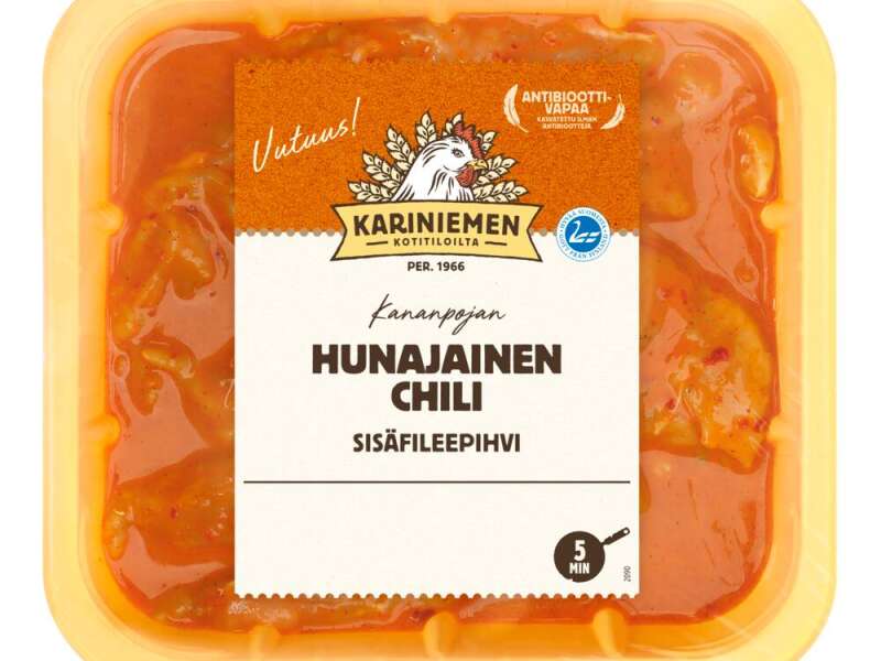 Kariniemen Kananpojan sisäfileepihvi hunajainen Chili Kariniemen Kananpojan sisäfileepihvi hunajainen Chili