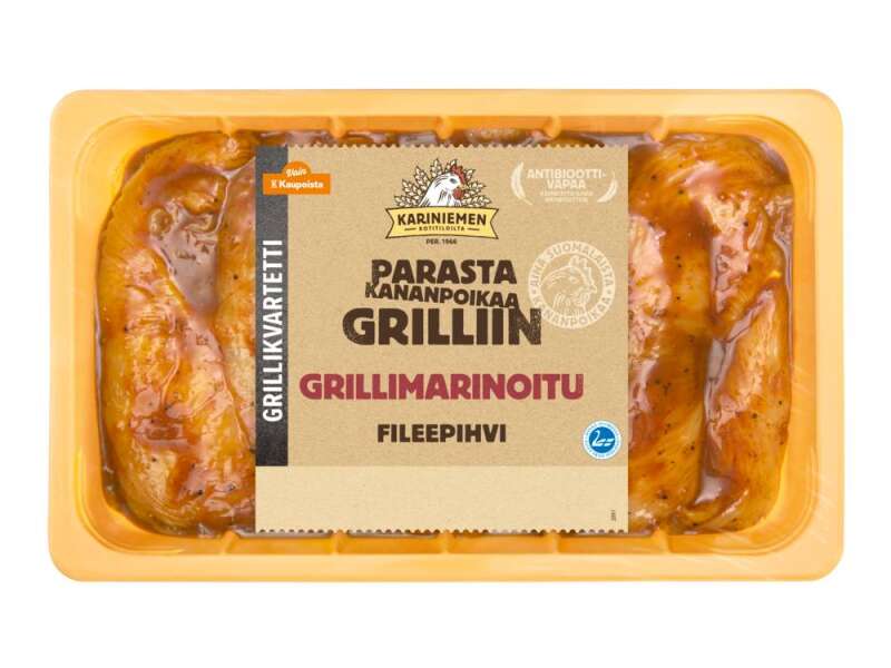 Kariniemen Kananpojan fileepihvi grillimarinoitu Kariniemen Kananpojan fileepihvi grillimarinoitu