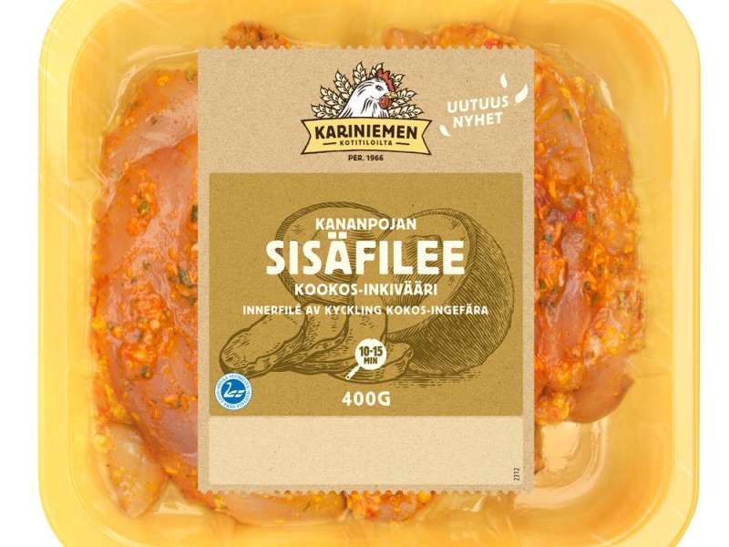 Kariniemen Kananpojan sisäfilee kookos-inkivääri Kariniemen Kananpojan sisäfilee kookos-inkivääri