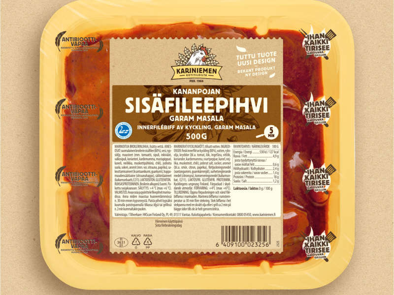 Kariniemen Kananpojan sisäfileepihvi garam masala Kariniemen Kananpojan sisäfileepihvi garam masala