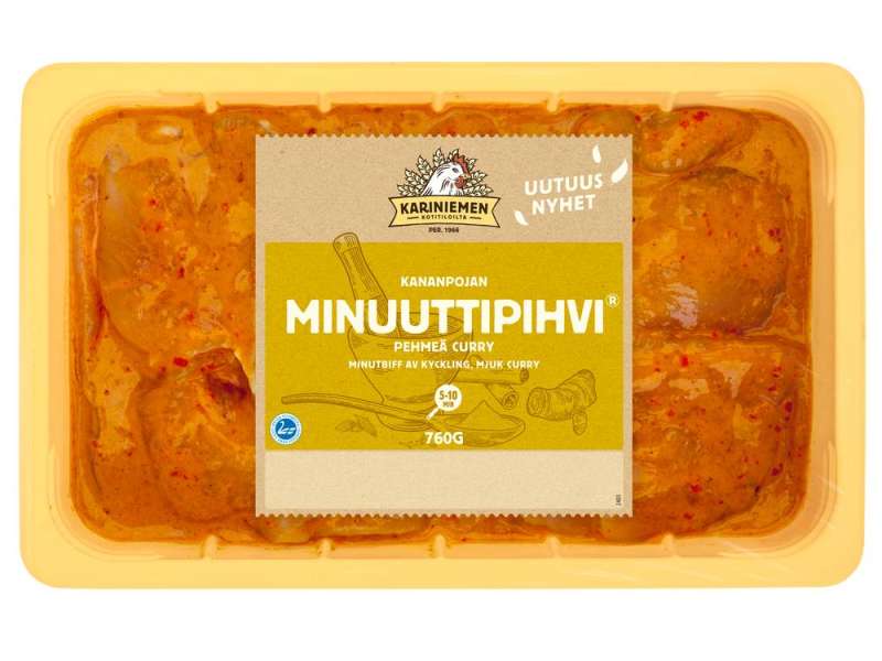 Kariniemen Kananpojan Minuuttipihvi® pehmeä curry Kariniemen Kananpojan Minuuttipihvi® pehmeä curry