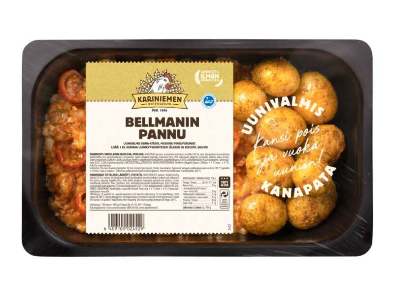 Kariniemen Kananpojan Uunivalmis Bellmanin pannu Kariniemen Kananpojan Uunivalmis Bellmanin pannu