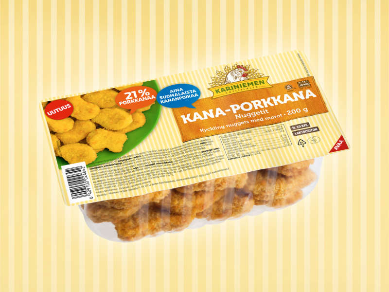 Kariniemen Kana-porkkana nuggetit Kariniemen Kana-porkkana nuggetit