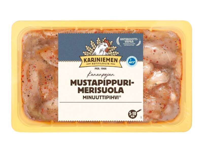 Kariniemen Kananpojan Minuuttipihvi® mustapippuri-merisuola Kariniemen Kananpojan Minuuttipihvi® mustapippuri-merisuola