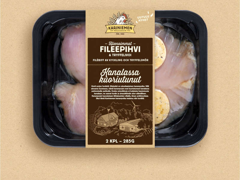 Kariniemen Kananpojan hienoimmat fileepihvit & tryffelivoita Kariniemen Kananpojan hienoimmat fileepihvit & tryffelivoita