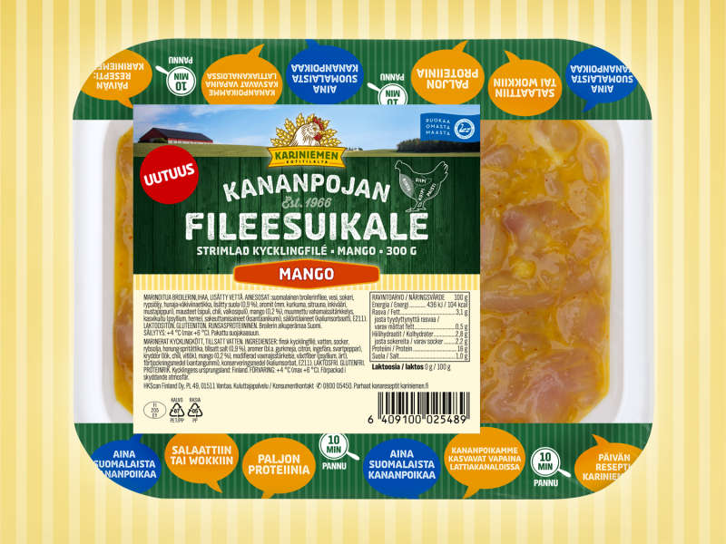 Kariniemen Kananpojan Fileesuikale mango Kariniemen Kananpojan Fileesuikale mango