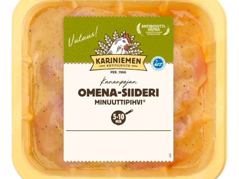 Kariniemen Kananpojan Minuuttipihvi® omena-siideri Kariniemen Kananpojan Minuuttipihvi® omena-siideri
