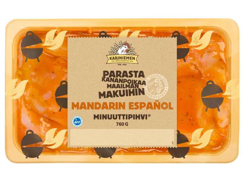 Kariniemen Kananpojan Minuuttipihvi® Mandarin Español Kariniemen Kananpojan Minuuttipihvi® Mandarin Español
