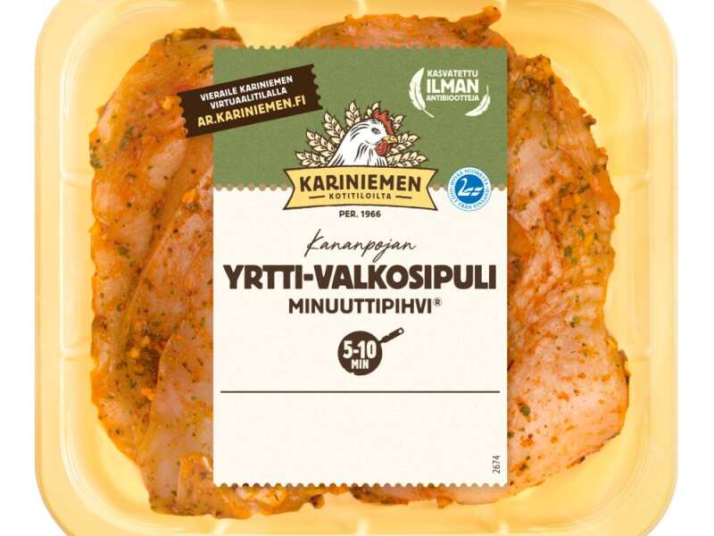Kariniemen Kananpojan Minuuttipihvi® yrtti-valkosipuli Kariniemen Kananpojan Minuuttipihvi® yrtti-valkosipuli