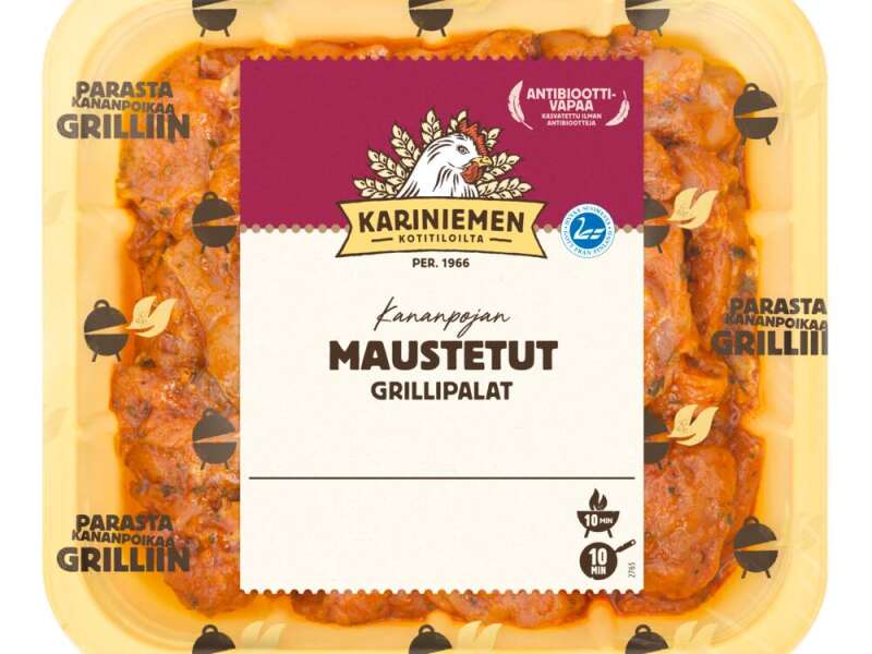 Kariniemen Kananpojan maustetut Grillipalat paistista Kariniemen Kananpojan maustetut Grillipalat paistista