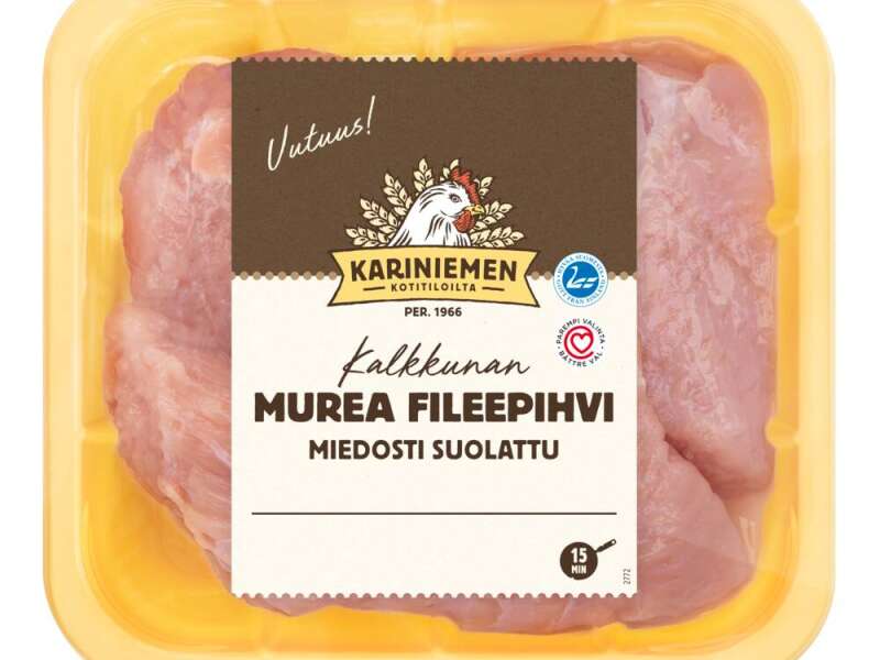 Kariniemen Kalkkunan Fileepihvi miedosti suolattu Kariniemen Kalkkunan Fileepihvi miedosti suolattu