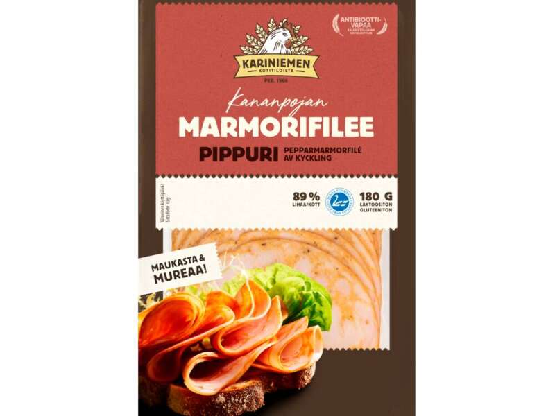 Kariniemen Kananpojan Marmorifilee pippuri Kariniemen Kananpojan Marmorifilee pippuri