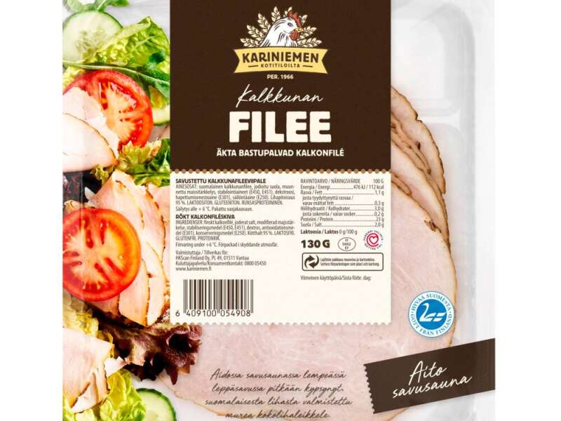 Kariniemen Aito Savusauna kalkkunafilee Kariniemen Aito Savusauna kalkkunafilee