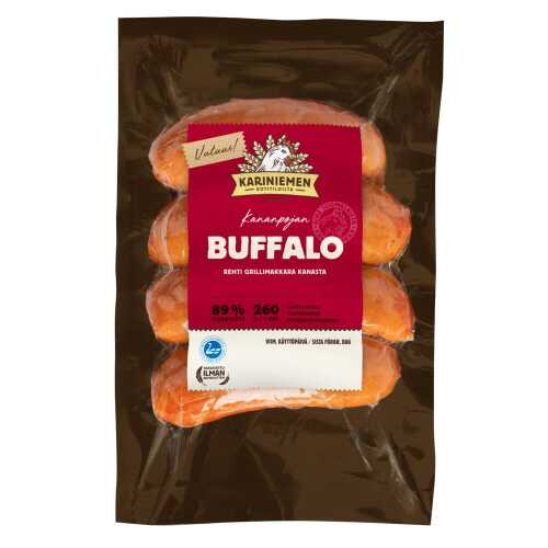 Kariniemen Kananpojan Buffalo grillimakkara 260 g