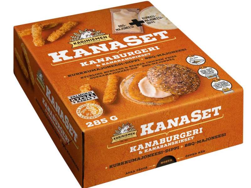 Kariniemen KanaSet Kanaburgeri & kanaranskikset Kariniemen KanaSet Kanaburgeri & kanaranskikset