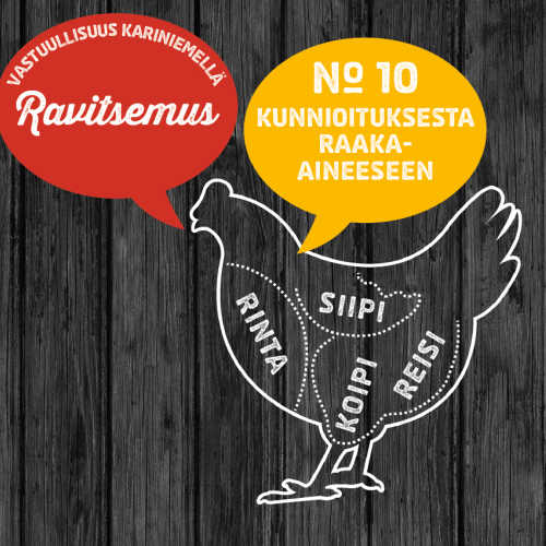 10) Kunnioituksesta raaka-aineeseen