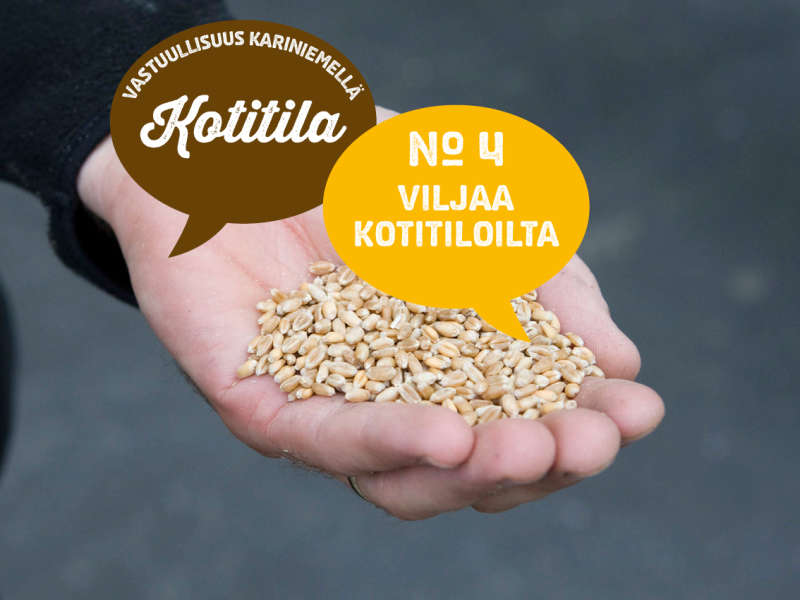 4) Viljaa kotitiloilta