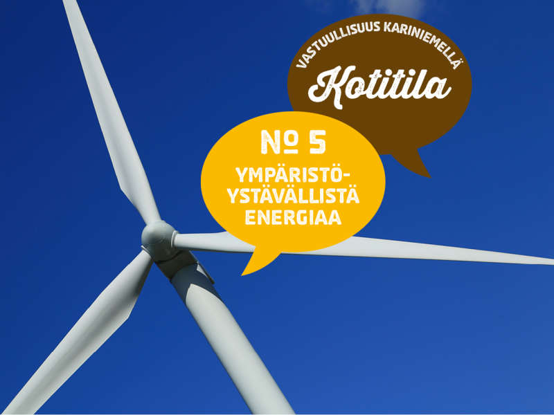 5) Ympäristöystävällistä energiaa