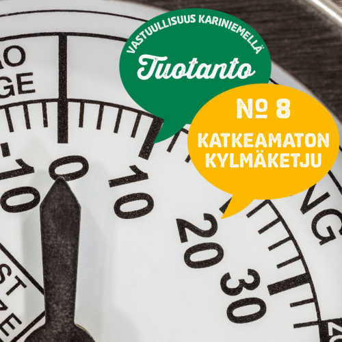 8)  Katkeamaton kylmäketju